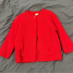 Hanna Andersson Red Cardigan
